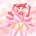  ? artist_request blush character_request harukaze_doremi hat ojamajo_doremi ojamajo_doremi_16 panties red_hair smile underwear 