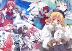  akemi_homura coconutbless fixme kaname_madoka kyuubee mahou_shoujo_madoka_magica miki_sayaka natsuki_coco sakura_kyouko thighhighs tomoe_mami 