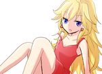  dress lying panty_&amp;_stocking_with_garterbelt panty_(character) panty_(psg) simple_background 