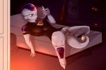  2019 absurd_res alien anthro butt chapaevv digital_media_(artwork) dragon_ball dragon_ball_z erection frieza frieza_race girly hi_res humanoid looking_at_viewer male not_furry nude open_mouth penis phone red_eyes smile solo tongue 