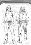  character_design male monochrome range_murata shangri-la sketch takehiko_(shangri-la) 