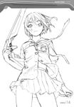  houjou_kuniko monochrome range_murata seifuku shangri-la sketch 