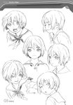  character_design houjou_kuniko monochrome range_murata shangri-la sketch 