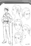  character_design kusanagi_kunihito male monochrome range_murata shangri-la sketch 