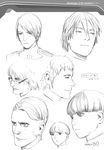  character_design male monochrome range_murata shangri-la sketch 