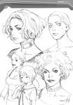  character_design houjou_kuniko momoko_(shangri-la) monochrome range_murata shangri-la sketch trap 