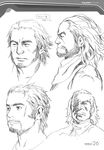  character_design male monochrome range_murata shangri-la sketch takehiko_(shangri-la) 