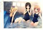  coffee-kizoku cure_girl hoshimiya_miyu kunimura_kotone nanjou_rena school_swimsuit swimsuits 