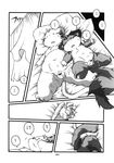  age_difference black_and_white chibineco chubby comic cub cum entwined_tails greyscale hand_holding haru male monochrome shinobu translated translation_request unknown_species young 