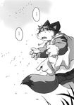  black_and_white chubby comic crying grass greyscale haru japanese_text male monochrome necklace solo text translated translation_request unknown_species 