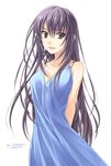  dress ever_17 komachi_tsugumi long_hair purple_eyes purple_hair solo takigawa_yuu 