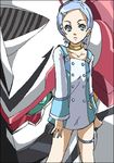  bad_id bad_pixiv_id eureka eureka_seven eureka_seven_(series) kannagi_kaname lowres nirvash oekaki solo thigh_strap 