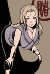  bent_over breasts cleavage fenris hands_on_own_knees huge_breasts jewelry long_hair naruto naruto_(series) necklace solo tsunade 
