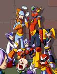  6+boys 9_boys :p blues_(rockman) capcom character_request male male_focus multiple_boys protoman rockman rockman_(classic) rockman_x sigma slachman sweat_drop sweatdrop tongue tongue_out younger zero zero_(rockman) 