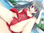  alcot_honeycomb cameltoe cleavage game_cg kicking_horse_rhapsody miyasu_risa seritsumu_hijiri swimsuits wardrobe_malfunction 