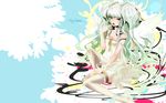  dress hiiragi_ryou i.s.w thighhighs wallpaper wings zerokichi 