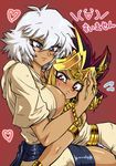  atem breasts genderswap pixiv_thumbnail resized thief_king_bakura white_hair yu-gi-oh! yuu-gi-ou_duel_monsters 