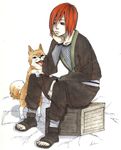  1boy akatsuki_(naruto) boy dog lowres nagato nagato_(naruto) naruto naruto_shippuuden ninja phoenix-xx red_hair 