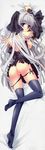  ass breasts carnelian dakimakura nipples panty_pull thighhighs 