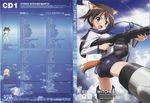  animal_ears disc_cover gun miyafuji_yoshika nekomimi screening strike_witches tail takamura_kazuhiro 