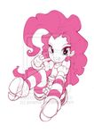  bleedman my_little_pony pink_hair pinkie_pie sketch smile stocking 