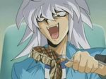  boy food ryou_bakura screencap white_hair yu-gi-oh! 