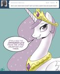  alicorn animal_ears equine female feral friendship_is_magic horn horse john_joseco mammal my_little_pony pony princess_celestia_(mlp) princess_molestia_(mlp) solo text tumblr winged_unicorn wings 