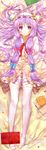  bad_id bad_pixiv_id book bow crescent dakimakura full_body hair_bow heco_(mama) long_hair lying on_back patchouli_knowledge purple_hair solo thighhighs touhou white_legwear zettai_ryouiki 