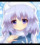  bad_id bad_pixiv_id blue_eyes blue_hair hat letty_whiterock scarf shinekalta short_hair smile solo touhou upper_body white_scarf 