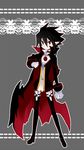  black_hair cape disgaea disgaea_4 genderswap makai_senki_disgaea_4 red_eyes valbatose valvatorez_(disgaea) vampire 