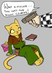  2011 amulet anthro benny crossover duo fallout feline female gun katia_managan khajiit male mammal maria oblivion prequel ranged_weapon reddyeno5 the_elder_scrolls the_elder_scrolls_iv:_oblivion video_games weapon 