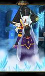  albino auer bad_id bad_pixiv_id cosplay crystal ex-keine hair_over_one_eye highres horns ice kamishirasawa_keine kel'thuzad lich lich_(costume) long_hair parody red_eyes solo touhou warcraft white_hair world_of_warcraft 