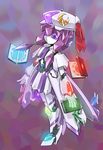  bad_id bad_pixiv_id beret book crescent floating floating_object from_side full_body hat holding holding_book homura_subaru long_hair machinery mecha_musume medarot patchouli_knowledge profile purple_eyes robot robot_joints solo standing touhou very_long_hair 