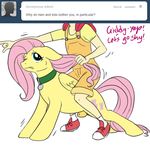  applebloom_(mlp) cartoonlion child collar dialog dialogue dickgirl english_text equine female feral fluttershy_(mlp) friendship_is_magic frown horse human humanized intersex male mammal my_little_pony overalls pegasus pony shaking sheath shoes tail text tumblr wings young 