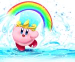  blue_eyes hat kirby kirby&#039;s_return_to_dream_land kirby's_return_to_dream_land kirby_(series) nintendo rainbow smile water 