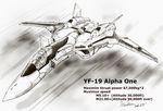  canards highres kem_kem macross macross_plus mecha monochrome no_humans variable_fighter 