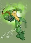  abs amazing amphibian anthro armor battletoads biceps danterain eyewear glasses glove male muscles mutant pecs pose rash rash_(battletoads) solo sunglasses toad video_games 