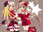  blonde_hair blue_eyes brown_hair christmas colette_brunel collet_brunel highres marta_lualdi tales_of_(series) tales_of_symphonia tales_of_symphonia_knight_of_ratatosk 