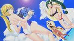  animal_ears arakune artist_request ass back back_cutout ball beachball bikini black_hair blazblue blonde_hair braid breasts cat_ears cleavage cloud cloudy_sky dark_skin day dutch_angle glasses green_eyes green_hair grin lao_jiu large_breasts lipstick litchi_faye_ling makeup mu-12 multiple_girls navel noel_vermillion ocean ponytail red_eyes single_braid sky smile strapless swimsuit taokaka tubetop twin_braids wading 