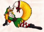  canine christmas clothed clothing female fox holidays keshacarami mammal mistletoe pinup pose seductive skimpy solo xmas 