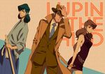  2boys bad_id bad_pixiv_id hat ishikawa_goemon_xiii lupin_iii mine_fujiko multiple_boys shin'ya_(midnight_rain) sword weapon zenigata_kouichi 