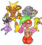  alakazam gothorita graveler haunter hitmontop kirlia nuzleaf pokemon smoochum 