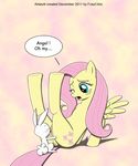  angel_bunny fluttershy foxychris friendship_is_magic my_little_pony 