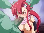  breasts censored fellatio monster monster_sex oral ponytail red_hair tears tengen_toppa_gurren_lagann yellow_eyes yoko_littner yoko_ritona 