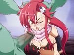  breasts censored cum ejaculation monster monster_sex penis ponytail red_hair tears tengen_toppa_gurren_lagann yellow_eyes yoko_littner yoko_ritona 