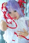  al_azif cosplay cuffs demonbane dress frills hair_ribbon hair_ribbons highres kipi-san photo purple_hair ribbon ribbons ruffles 