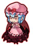  bat chibi remilia_scarlet short_hair solo tonbery touhou 