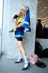  arc_system_works bridget bridget_(guilty_gear) cosplay footwear guilty_gear highres photo saya saya_(cosplayer) socks stuffed_animal stuffed_toy teddy_bear 