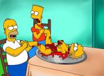  bart_simpson homer_simpson lisa_simpson the_simpsons wolverine_(artist) 