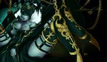  black_hair blue_skin breasts chains diablo diablo_3 large_breasts mistress_of_pain monster_girl ragora 